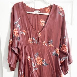 Amuse Society Wayfair Floral Print Mini Dress